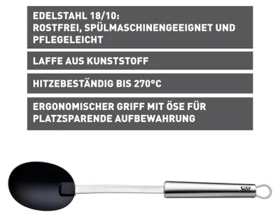 Obrázok produktu pre SILIT Classic Line, servírovacia lyžica, 34 cm, nerezová oceľ / čierna