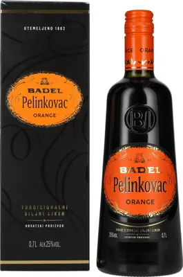 Image de Badel Pelinkovac ORANGE 25% Vol. 0,7l en boîte cadeau