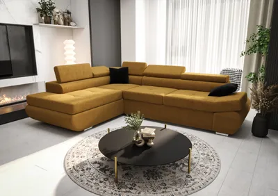 Produktbild von Ecksofa 280 cm Gelb Links Kronos 01 Kongo RBN03
