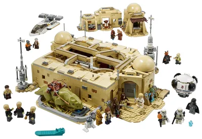 Zdjęcie produktu dla LEGO Star Wars Kantyna Mos Eisley, Zestaw Konstrukcyjny dla Dorosłych z 21 Minifigurkami, w tym Chewbacca i Obi-Wan Kenobi, Ozdoba na biurko, Prezent Urodzinowy dla Niego i dla Niej 75290