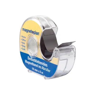 Immagine prodotto di nastro magnetico magnetoplan in dispenser, autoadesivo, nero