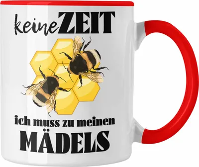 Produktbild von Trendation - Imker Geschenk Tasse Bienenzucht Kaffeetasse Geschenkideen Bienenzüchter Bienen Zuebhör (Rot)