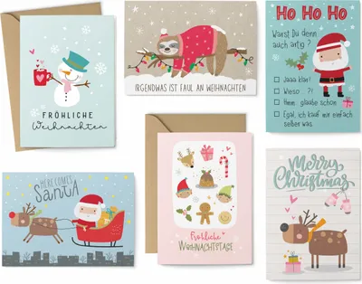Produktbild von Weihnachtskarten Set "Barn"