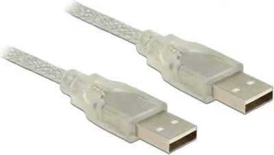 Zdjęcie produktu dla DELOCK USB Kabel A -> A St/St 5.00m transparent