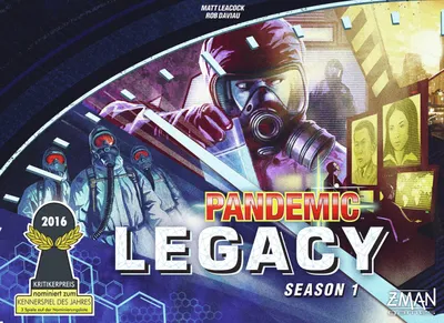 Zdjęcie produktu dla Asmodee Pandemic Legacy - Season 1, Gra planszowa, Strategia, 14 lat(a), Gra rodzinna