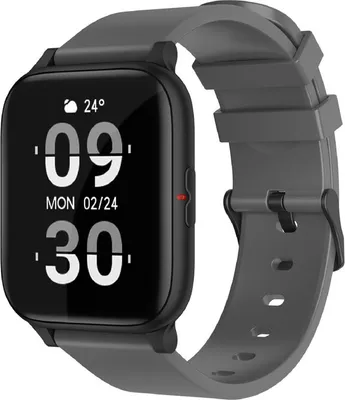 Image de 1,7" écran tactile Smart Watch Fitness Tracker pour cardiofréquencemètre oxygène du sang avec 8 modes de sport, gris foncé
