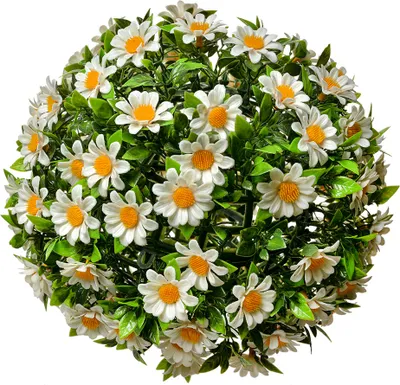 Image de Clayre & Eef Boule de buis Ø 22 cm Blanc Vert Plastique