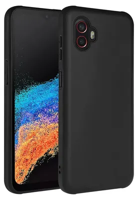 Produktbild von Conie TPU Schutzhülle für Samsung Galaxy Xcover 6 Pro Tasche Case Cover Bumper Silikon Hülle in Schwarz matt