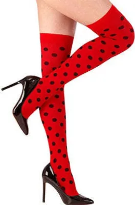 Produktbild von Marienkäfer Overknees 70 den rot-schwarz XL