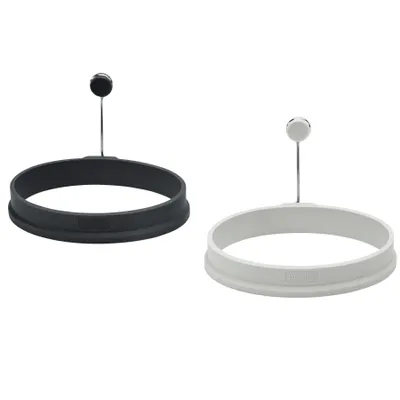 Zdjęcie produktu dla Lurch 70272 Eiformer Oval zestaw 2 wykonany w 100% z wolnego od BPA silikonu platynowego premium jasny/żelazny szary