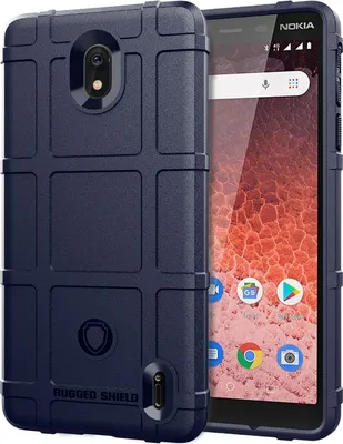 Produktbild von Mobigear Rugged Shield  Nokia 1.3 Hülle Flexibles TPU Backcover Stoßfest - Blau