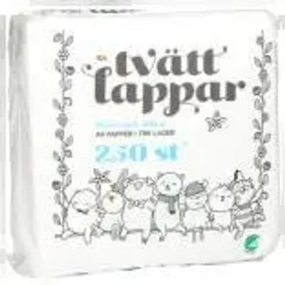 Produktbild von Wiederverwendbare Waschlappen Tvttlappar 250er-Pack