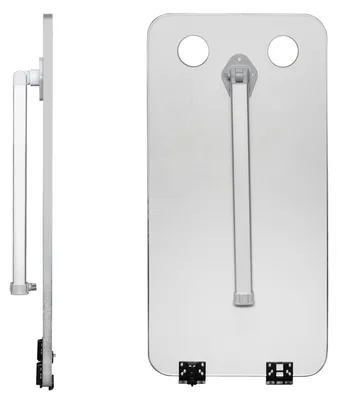 Zdjęcie produktu dla Nogi do biurek i stołów, teleskopowe, regulowane - wysokość 54-93 cm - metalowe - srebrne