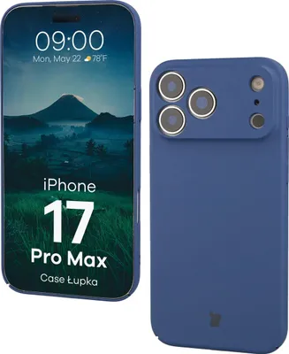 Produktbild von Handyhülle für iPhone 17 Pro Max, Bizon Case Lupka, Blau