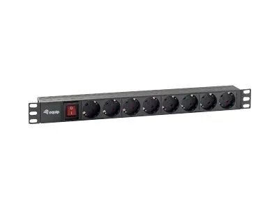 Obrázok produktu pre Equip pro - Napájacia distribučná jednotka - AC 220-240 V - 3,5 kW - Výstupné prípojky: 8 - 1U - 48,3 cm (19")
