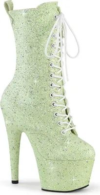 Produktbild von ADORE-1040GR Damen Booties von Pleaser, Grün Mehrfarbig , EU 41, US 11