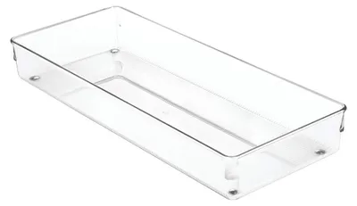 Schubladen-Organizer, Kunststoff, 38,1x15,2x5,1 cm, transparent, M