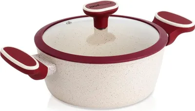 Produktbild von Granit-Topf mit Glasdeckel TERRESTRIAL 20 cm, 2,2 l