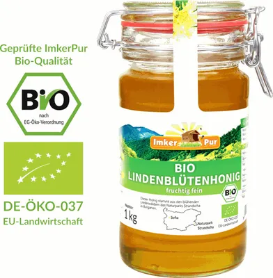 Produktbild von Lindenhonig von ImkerPur, im Vorratsglas, 1 kg, naturbelassen