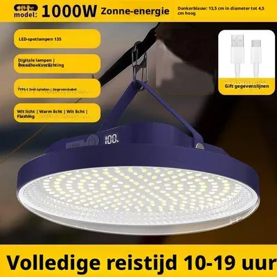 Productafbeelding van LED-lamp, 5000 lumen, 30W, oplaadbaar, draagbaar, waterdicht, met magneet, noodpakket
