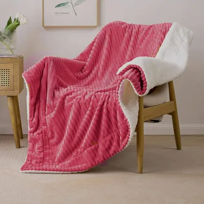 Immagine prodotto di MIULEE Accogliente coperta di velluto spesso 125x150 cm Rosa