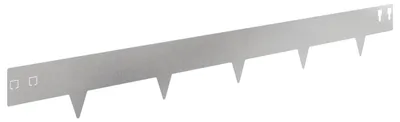 Image de vidaXL Bordure de jardin, 30 pièces, 100 x 12 cm, acier, argenté