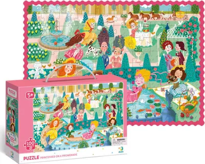 Obrázok produktu pre Puzzle 100 elementów Księżniczki na promenadzie dla dzieci
