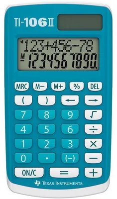 Obrázek produktu pro Vědecká kalkulačka  TEXAS INSTRUMENTS  TI-106 II Solar  Modrá