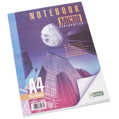 Obrázok produktu pre Kancelársky Blok D.rect A4 50 Listov Štvorčekový Mikroperforácia