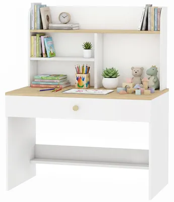 Produktbild von AIYAPLAY Kinderschreibtisch Kinder Schreibtisch mit Schublade Bücherregal