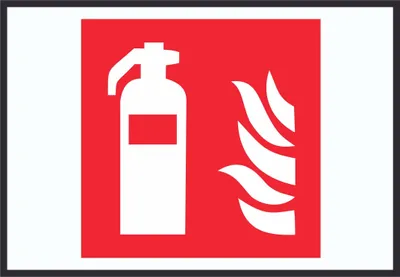 Produktbild von Feuerlöscher Symbol Schild A3 Rückseite selbstklebend