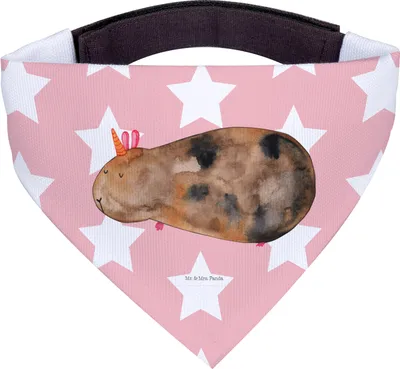 Produktbild von Mr. & Mrs. Panda Bandana Einhorn Meerschweinchen - Rot Pastell - Geschenk, Halstuch Hund, Meerhörnchen, Hunde Hals Tuch, Meerschwein, Für, Dreieckstuch, Unicorn