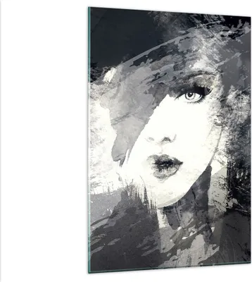 Produktbild von Bilder auf glas - Einteilig - Frau Gesicht - 80x120cm - Glasbilder - Wandbilder - Bilder - zum Aufhängen bereit - Wanddekoration aus Glas - Glas Bilder - Wandbild auf Glas - GPA80x120-3757