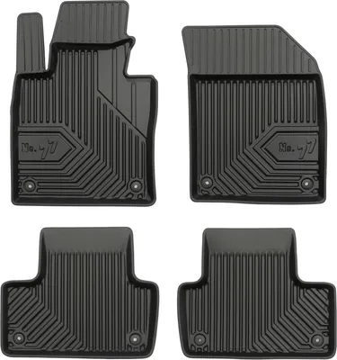 Image de Tapis de Sol de Voiture pour Volvo XC60 II 2017-2025 TPE Antidérapant Noir 4Pcs