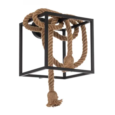 Produktbild von Lucande Vlados Design-Wandleuchte, Käfig, 29 cm