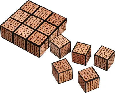 Obrázok produktu pre Drevená dosková hra Sudoku pre 1–2 hráčov, logická hádanka 3×3 pre deti od 8 rokov