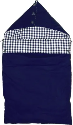 Produktbild von Karierter Fußsack mit einer Länge von 80 cm, in 8 Farben erhältlich
