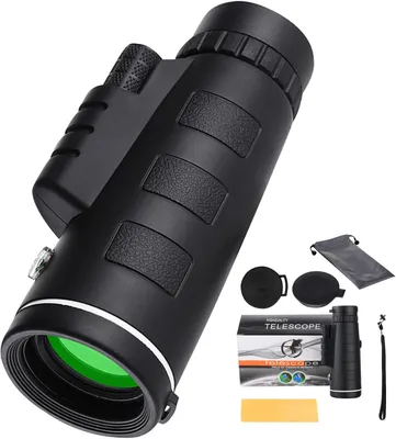 Imagen del producto de Telescopio monocular, aumento 40x60, compacto, para observación nocturna
