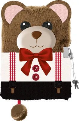 Produktbild von Tagebuch Plüsch Premium "Elegant Bear", DIN A5