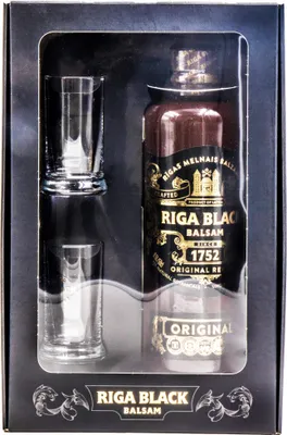 Produktbild von Riga Black Balsam Geschenkset 0,5L 45% Vol.