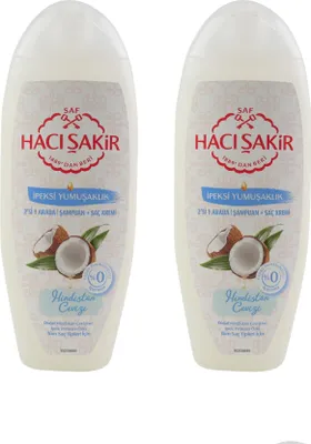 Produktbild von Haci Sakir Shampoo 2x 500 ml mit Kokos Duft