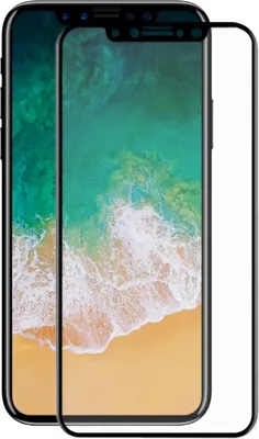 Produktbild von Apple iPhone X 3D Panzer Glas Folie Display Schutzfolie Hüllen Case Schwarz