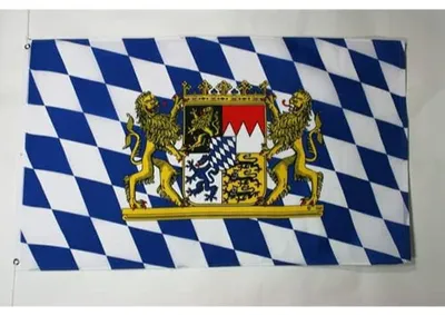 Bayern-Fahne mit Löwe 90x60 cm Polyester 100D