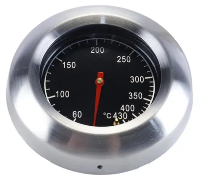 Produktbild von Grillthermometer 60-430 °C, Edelstahl, mit Glasdeckel, für Grill