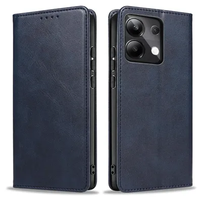 Produktbild von Handyhülle für Xiaomi Redmi Note 13 Pro Kunstleder Flip Cover Hülle Klapphülle Case Kartenfach Farbe: Blau