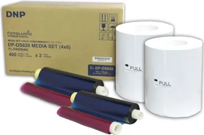 Produktbild von DNP Papier DM46620 2 Rollen 400 ks 10x15 pro DS620