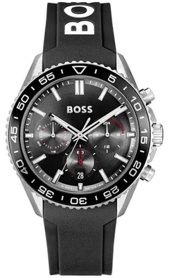 Produktbild von Herrenuhr Hugo Boss Runner 1514141, Chronograph, Schwarz