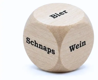 Produktbild von Was trinken? Holzwürfel 30 mm Trinkwürfel - 1 Stück - 4137