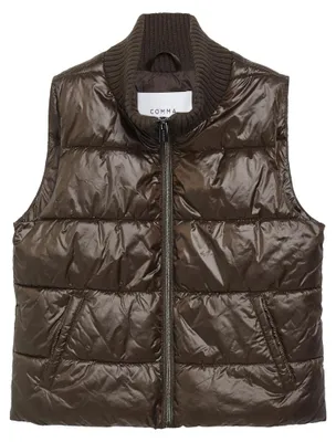 Produktbild von COMMA Damen Outdoor-Weste – Relaxed Fit, Strickkragen, stark wärmend