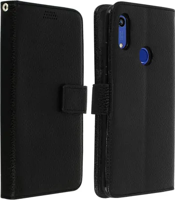 Obrázek produktu pro Huawei Y6 2019 / Honor 8A flipový kryt se sloty na karty a funkcí stojánku - černý